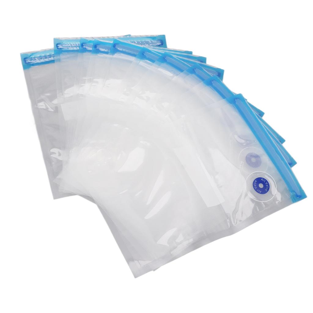 10pcs Vacuum Food Storage Bags Reusable Safe PE Vacuum Sled Food Storage Bag for Food Snack Storage Household