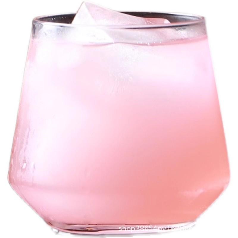 Trendy Glass Drink Cup for Soda, Juice, Coffee, Whiskey, and Sparkling Water Small Drink Cup - 310ml