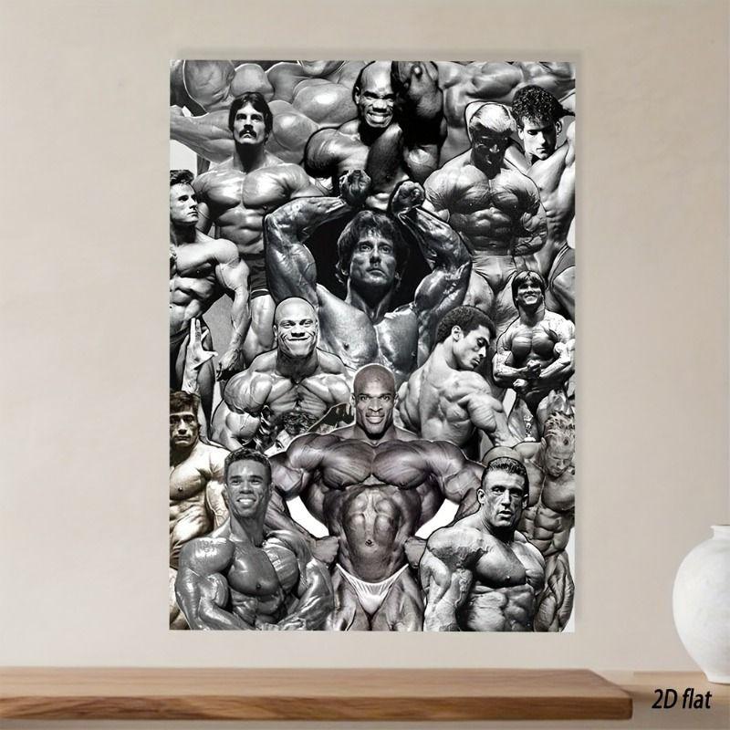Gym Motivation Metal Tin Sign Fitness Weightlifting Dumbbell Wall Art Decor Home Gym Garage Man Cave Poster Painting