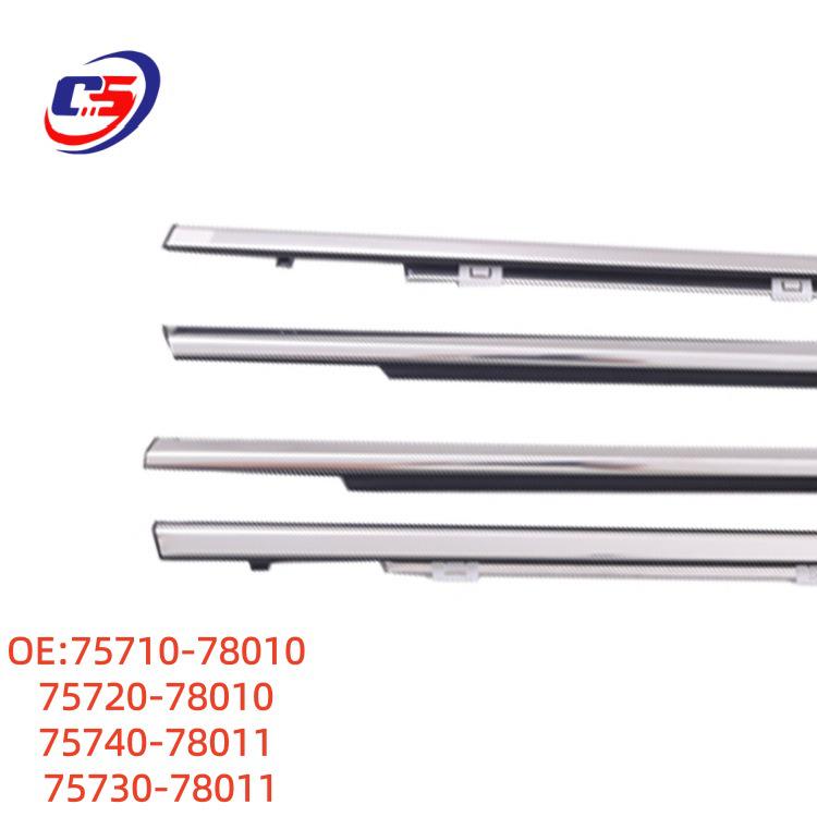 Compatible Weatherstrip for Toyota '21 Model Car Door Windows (75710-78010) - Automotive Sound Insulation Seal.