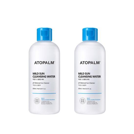 ATOPALM Mild Sun Baby Facial Cleansing Water Gentle Makeup & UV Residue Removal 250ml x 2