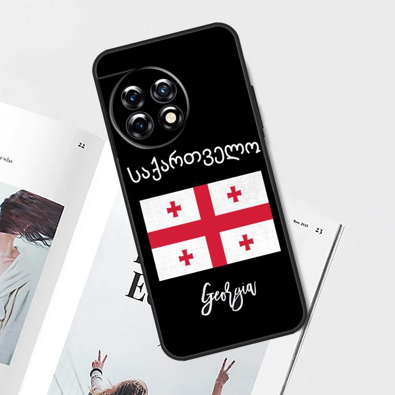 Georgia Flag Case For OnePlus Nord CE 5 3 4 Lite N20 N30 OnePlus 15 13 12 11 10 Pro 12R 13R 10T 13T Cover