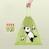 UNTIOR Cute Thick Tearproof Drawstring Garbage Bags Disposable Garbage Bags Self-Close Garbage Bags Household Drawstring