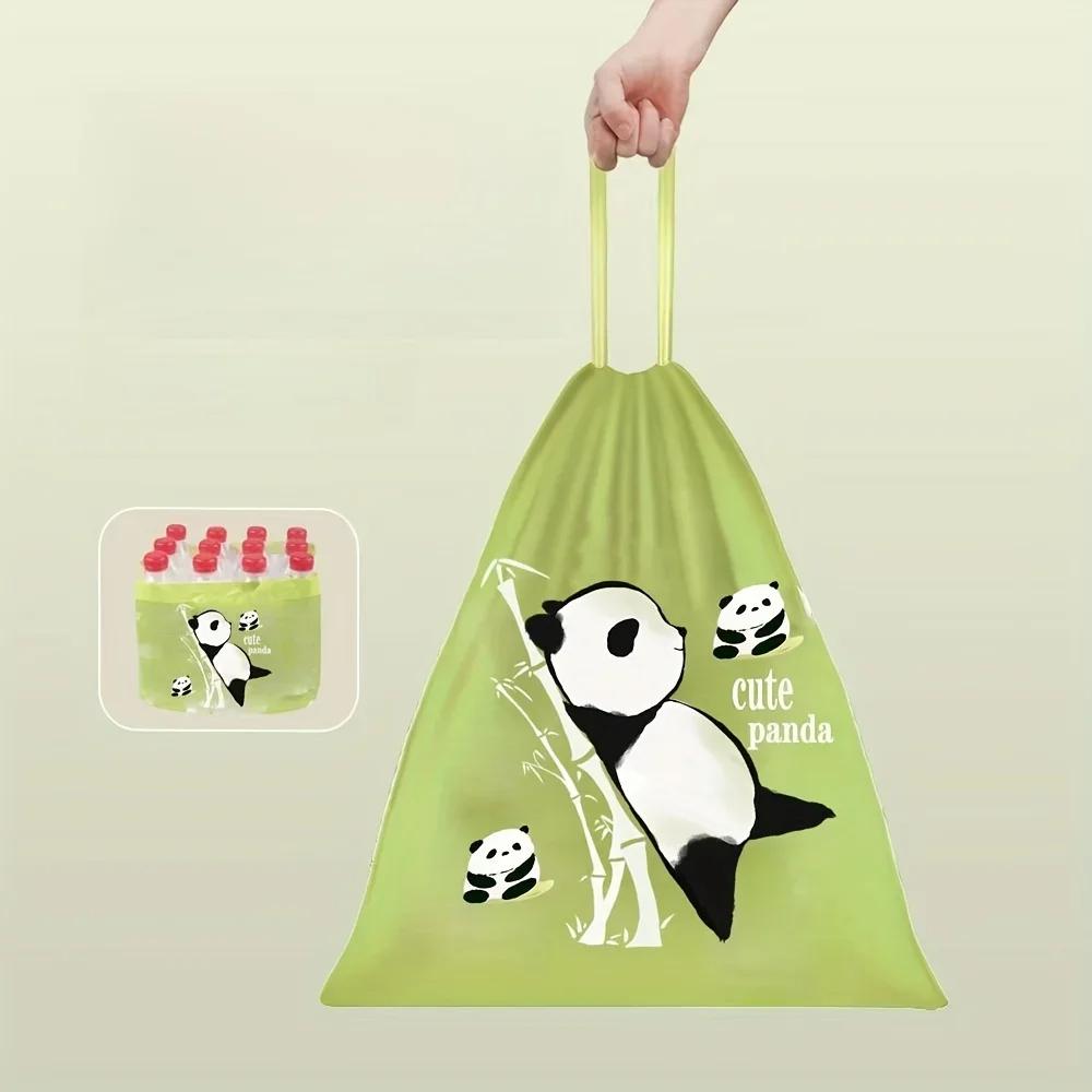 UNTIOR Cute Thick Tearproof Drawstring Garbage Bags Disposable Garbage Bags Self-Close Garbage Bags Household Drawstring