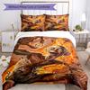 Lord Rings Comforter Cover Set Perfect for Playroom Lightweight Christmas Gift