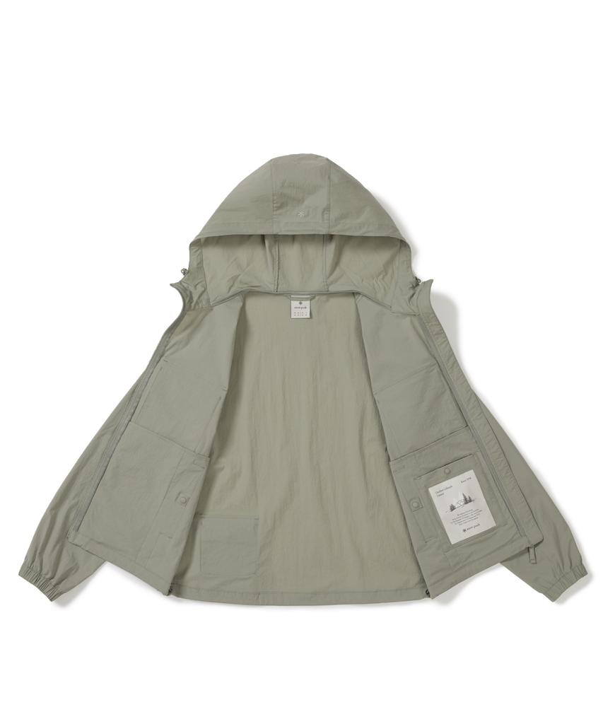 Snowpeak Apparel Root Women'S Pocket Windbreaker (S26Mwrwb61) Khaki Gray