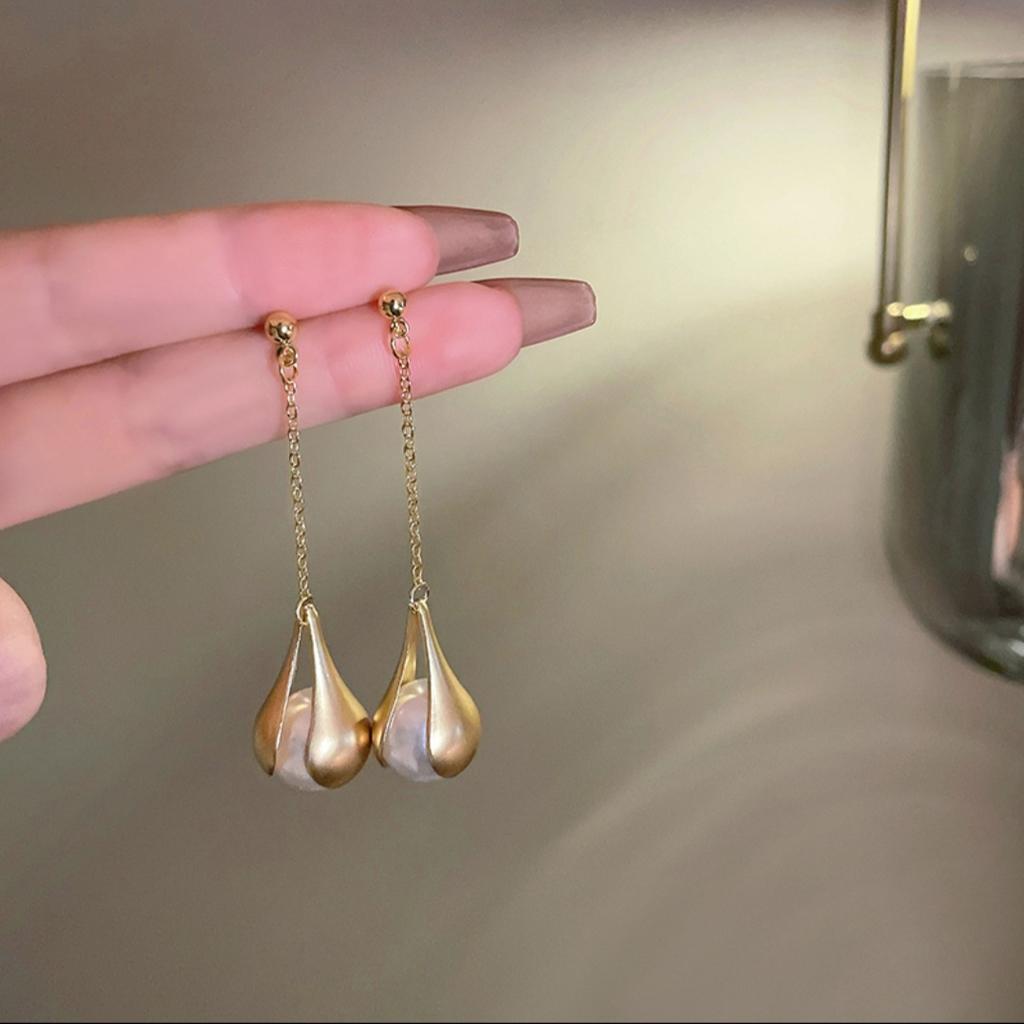 New Fashion Long Drop Earrings for Women Flower Star Moon Heart Butterfly Wings Crystal Pearl Round Geometry Tassel Ear Zircon