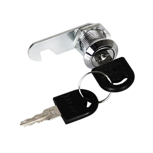 16mm Cam Lock, Drawer, Cabinet, Door Lock, Key, 2 Keys Included, Cylinder Lock, Secondary Lock for Cupboards, Cupboards, Mailboxes, Lockers, Showcases