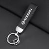Leather Key Chain Car Keyring Pendant Keychain Car Accessories For Nissan Nismo Qashqai J11 Juke GTR X-Trail Patrol Micra Navara Tiida