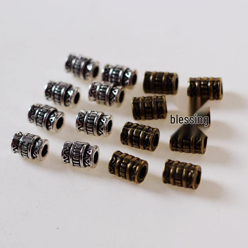 

DIY Jewelry Kit: Antique Silver Round Tube Bracelet Accessories for Students & Adults Antique Bronze Small Round Tubes, 10 pieces