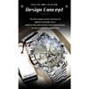 POEDAGAR Top Luxury Men Watch Automatic Date Week Man Wristwatch Hollow Tourbillon Mechanical Stainless Steel Watches