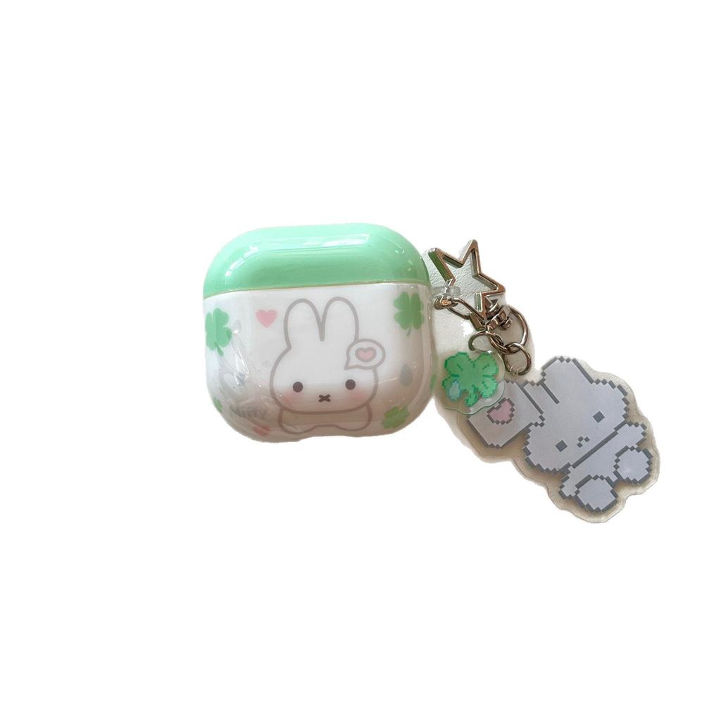 Four-leaf Clover Miffy Rabbit for Airpods4 Protective Cover Apple 2/3 Generation AirPods Pro3 Earphone Cover Female