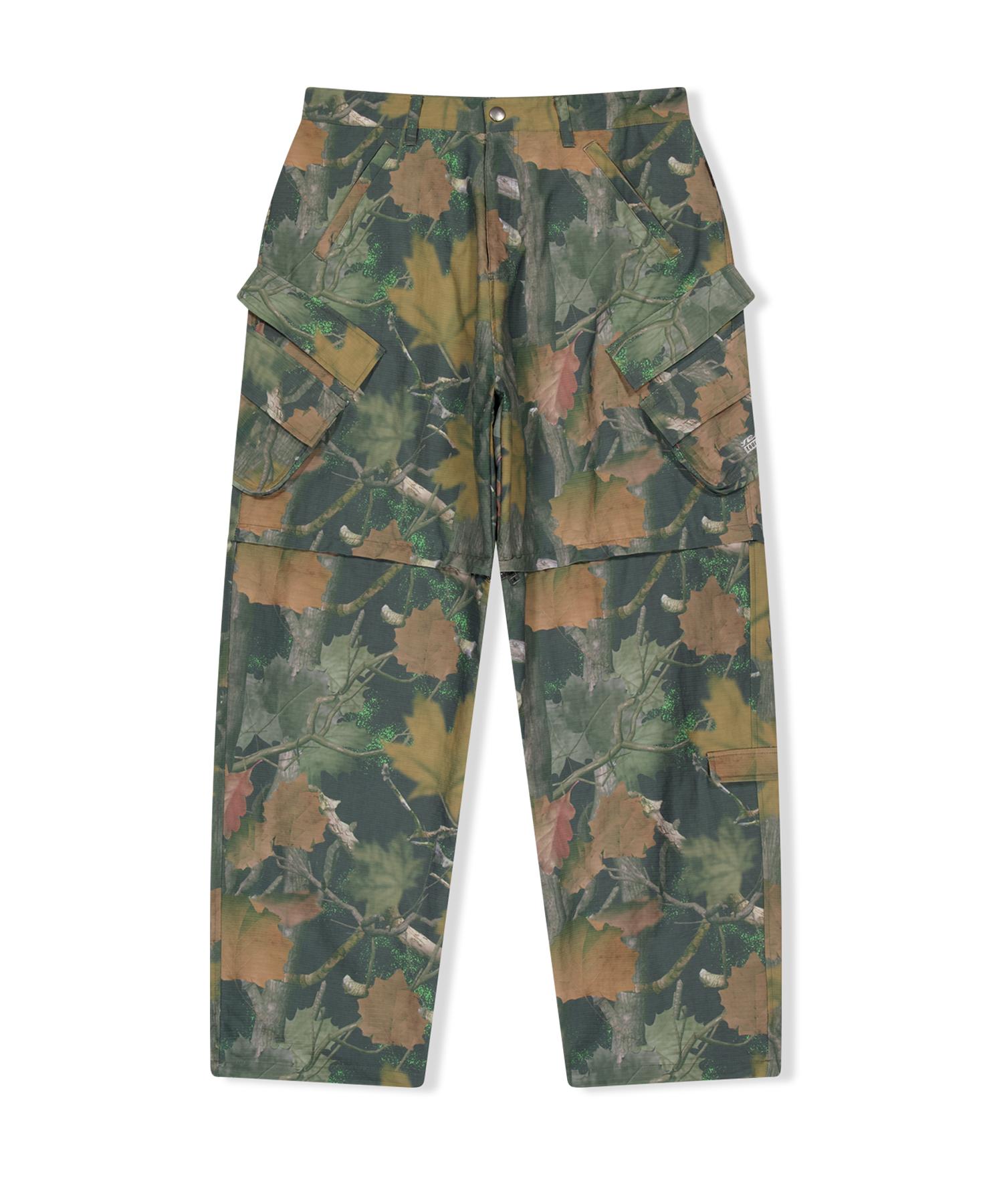 YESEYESEE Convertible Zip Off Pants Camo