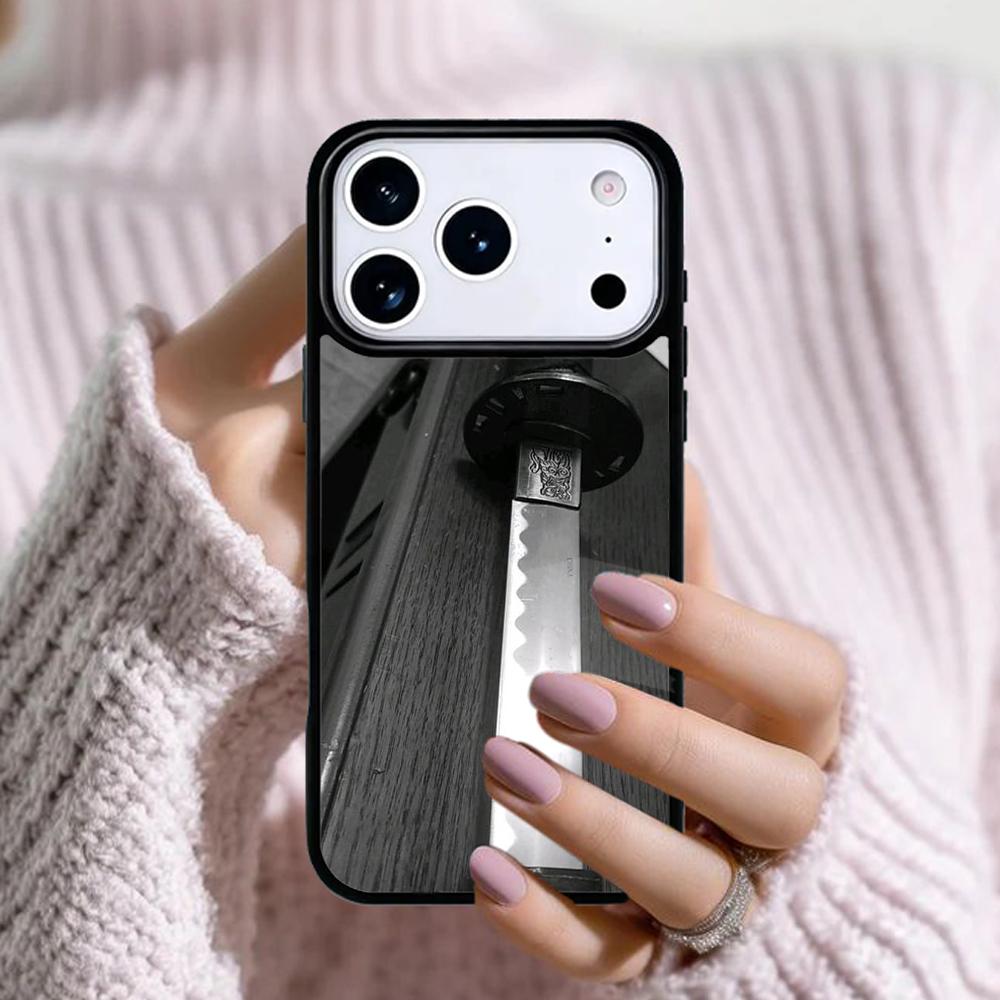 Japan Samurai Katana Phone Case For Apple iPhone 17 Air 16E 15 14 Plus 13 12 11 Pro Max Mini Funda Cover