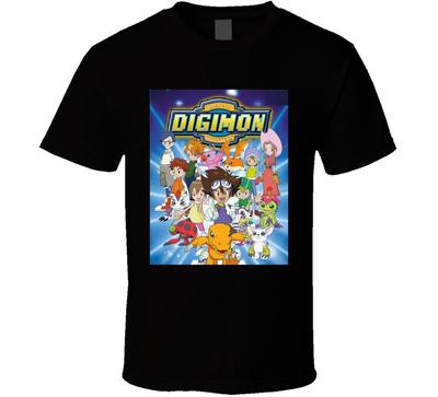 Digimon Digital Monsters Anime Fernsehsendung Poster Cooles Fan T-Shirt