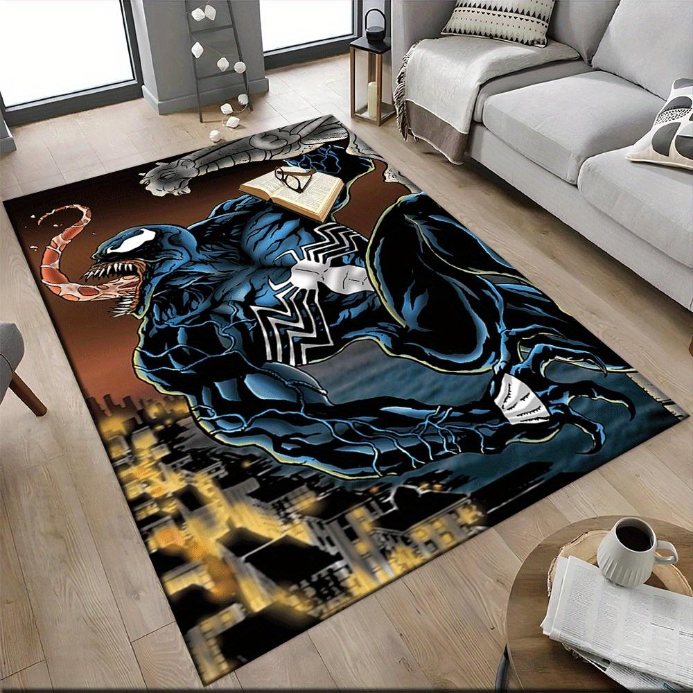 1pc Venom Carpet Area Rug, Bedroom, and Playroom Durable, Stain-Resistant, and Easy To Clean, Living Room