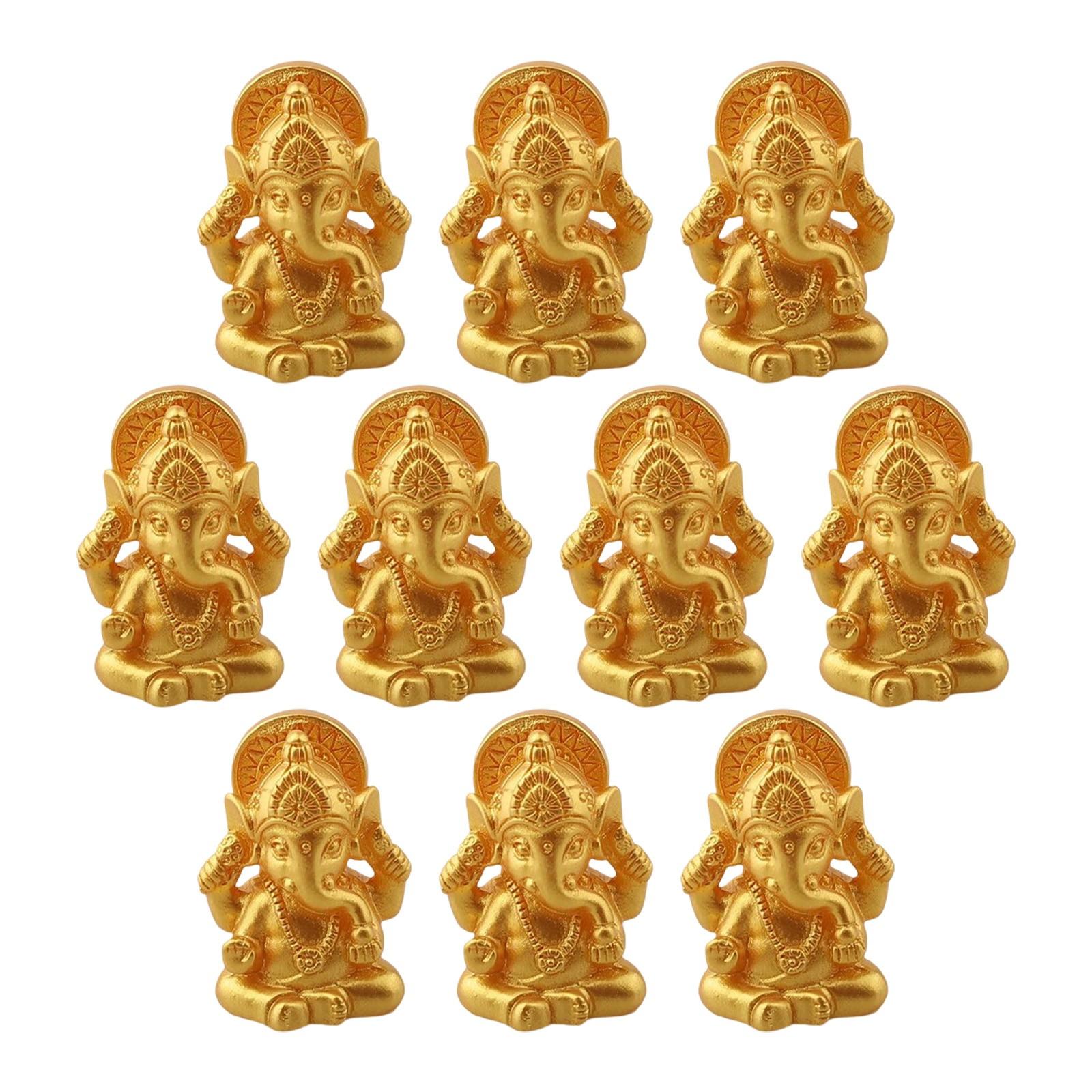 

For Ganesha Statue Elephant Set of 10 for Temple and For Home Decoration