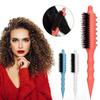 Wheat Straw Material Volumizing Curls Hair Comb Curling Roller Comb  For Fluffy Hair Roots