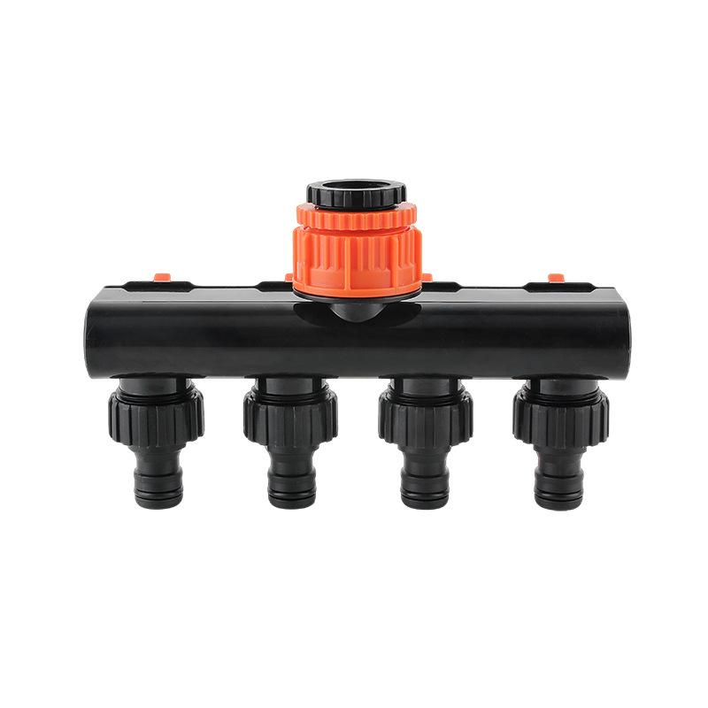 Faucet 4-Way Quick Connect Diverter Valve with Switch