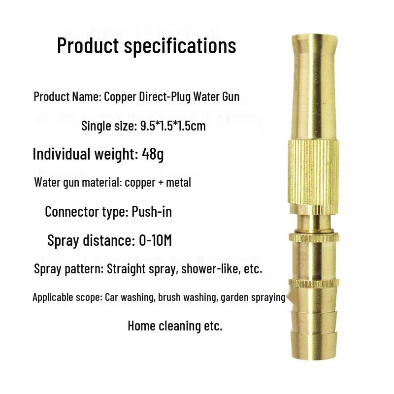 Zahradní tryska z vysokotlaké slitiny: Víceúčelová stříkací pistole na zalévání a mytí auta