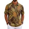 Men's Hawaiian Print Shirt Loose Fit Casual Short Sleeve for Everyday Wear
