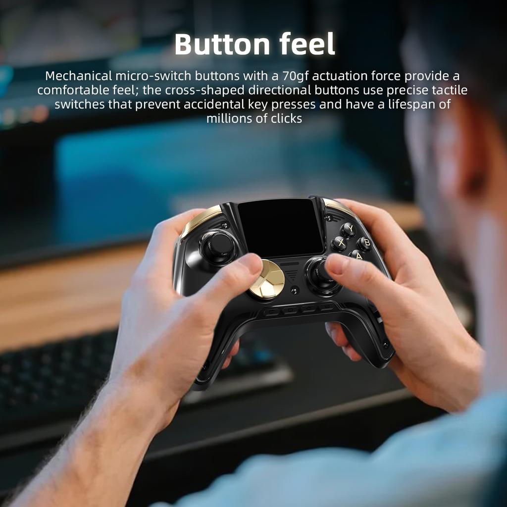 Anbernic RG G01 / RG P01 Retro Games Controller Hall Effect Triggers XBOX Gamepad for PC Android IOS Steam Linux Supports Bluetooth 5.3/Wired/2.4G