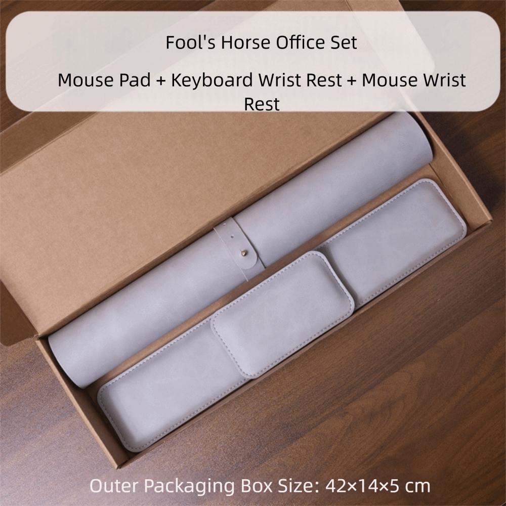 PU Desk Pad Non-slip Laptop Desk Mat Portable Large Mousepad Mouse Wrist Guard