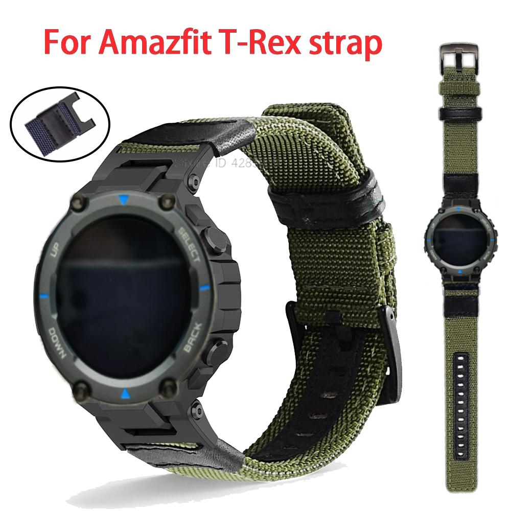 Bracciale in nylon per Huami Amazfit T-Rex 3 Cinturino da polso Cinturini per smartwatch Per Amazfit T-Rex 2 T-Rex Pro T-Rex Ultra Cinturino di ricambio correa