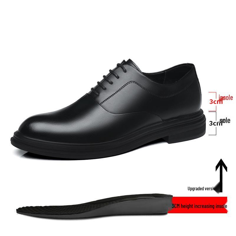 

Мужские кожаные туфли, увеличивающие рост, со скрытым каблуком - 6 см или 8 см для повседневных, деловых, официальных и свадебных мероприятий. Size 43