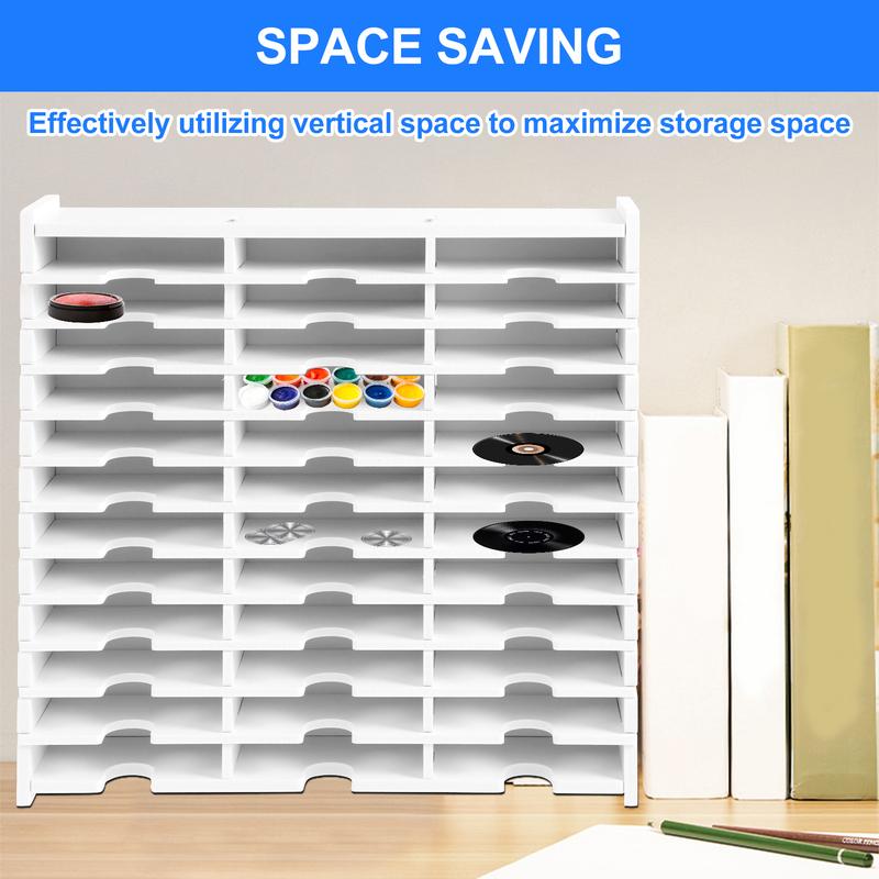 36 Slots Ink Pad Storage Shelf Mobile Phone Storage Box DVD Display Rack Media Inkpad Organizer Cds Shelves Desktop Accessories