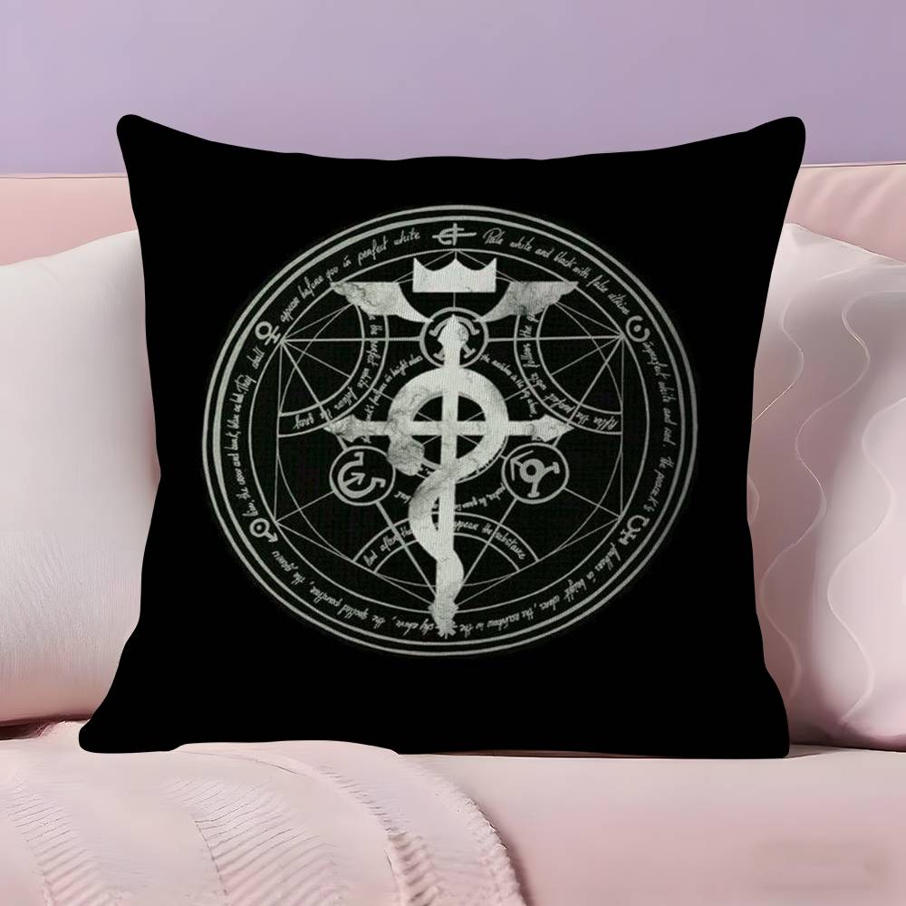 F-Fullmetal A-Alchemist Pillow Case  Ultra Soft Skin Friendly Fabric Cloud Like Comfort & Concealed Zipper