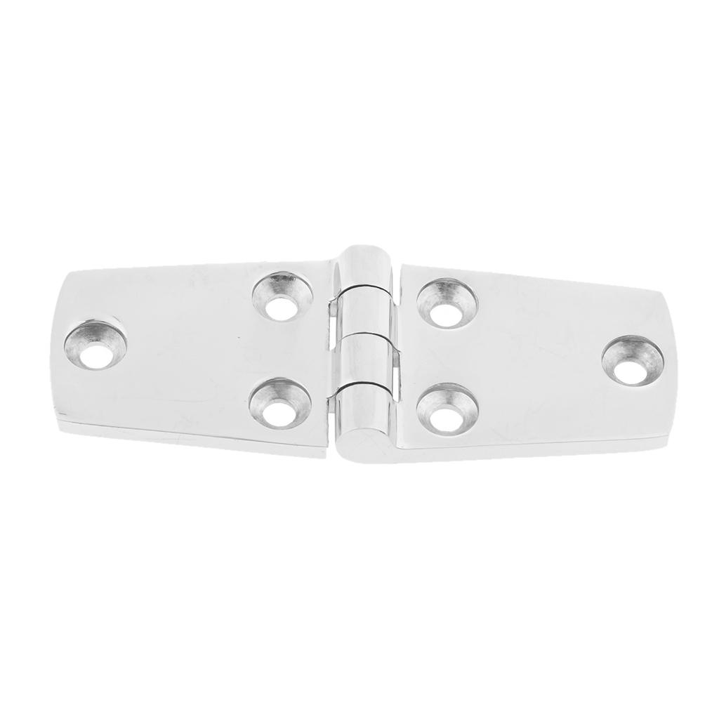 1x NEW Flush Mount Marine Grade 6"x6" Polished Stainless Steel Hinge Hatteras 1x NEW Flush Mount Marine Grade 6"x6" Polished Stainless Steel Hinge Hatteras