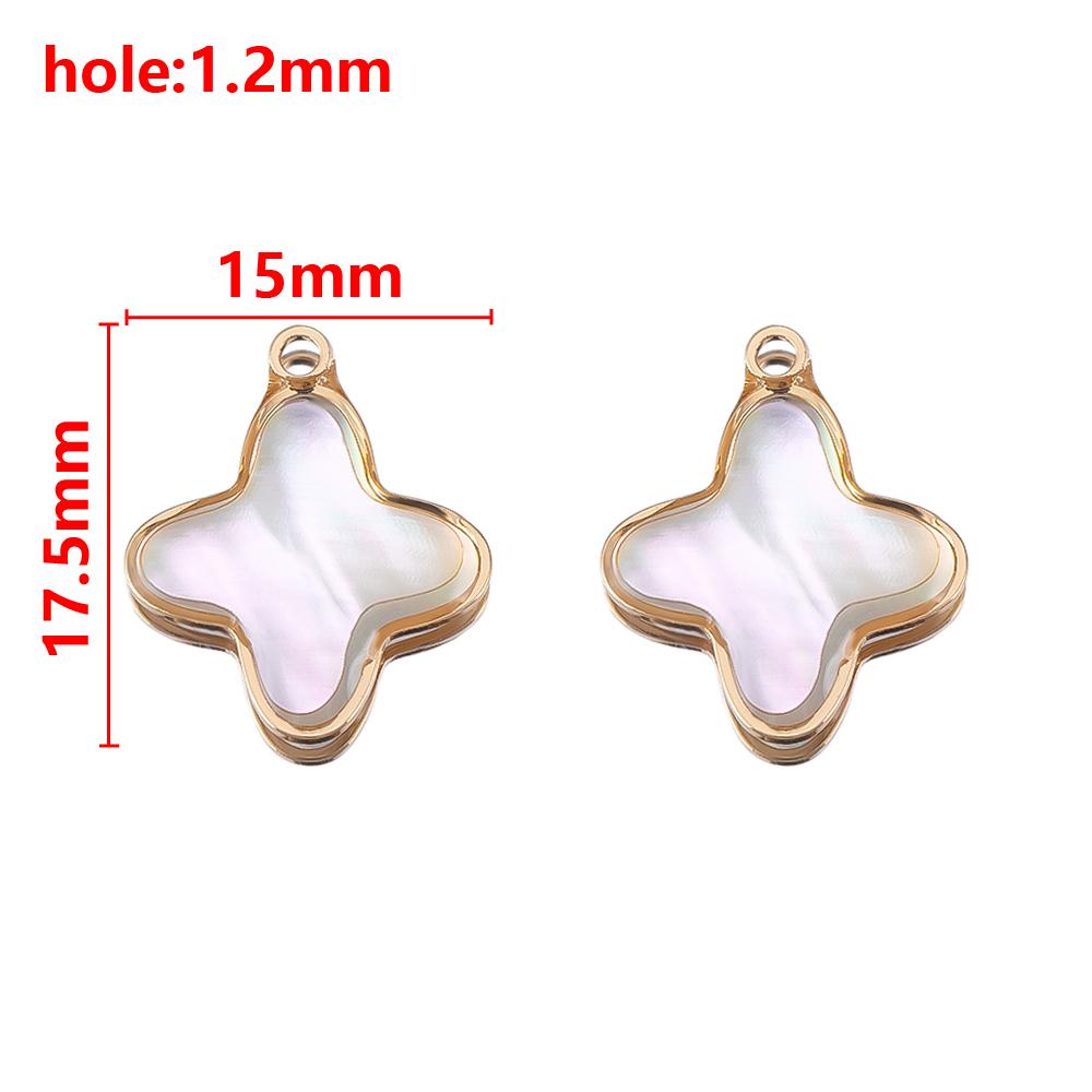 5Pcs Love Round Cross Shell Pendant Necklace Charms Jewelry Making Bracelet DIY Earrings Supplies Summer Beach Ocean Accessories