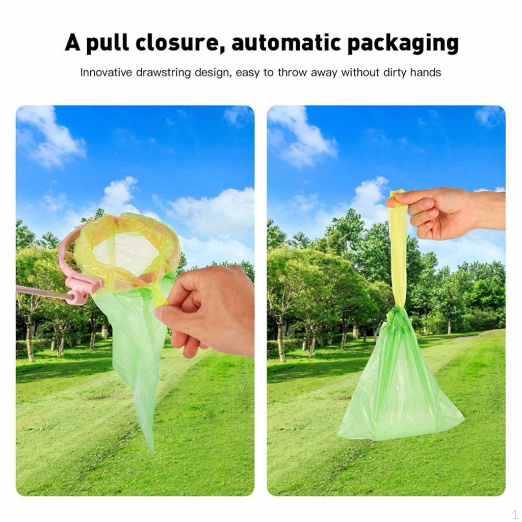 Holder, Sturdy Bag Holder for Large, Medium And Small Dogs, with Long Handle, Portable Container