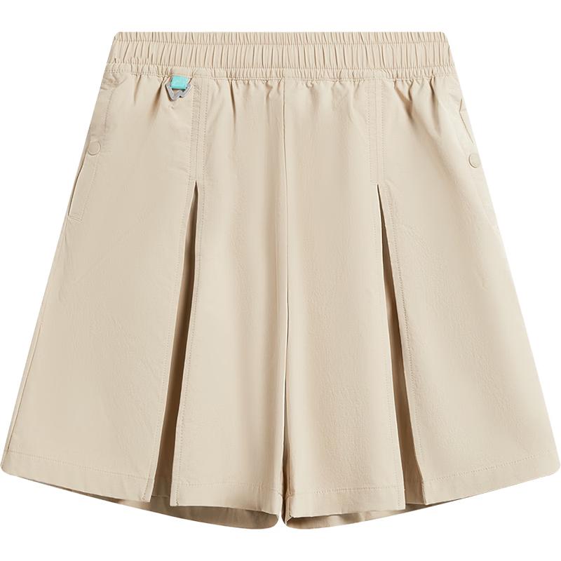 LI-NING Girls' Ice-Feel Sun Protection Woven Sports Shorts