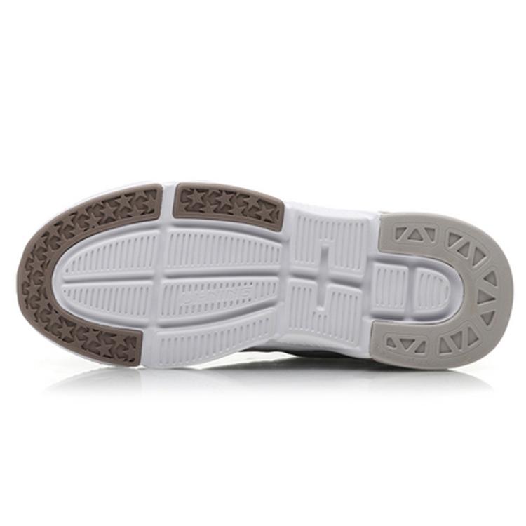 Li Ning Fashion Non slip Lightweight Low top Casual Shoes Men's Silver Fish Gray AGLP125-4