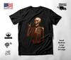 Skeleton Raised Hand Gesture T-Shirt Black Unisex S-2XL