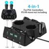 PS4 Controller Charger Dual Fast PS4 Charging Dock for Playstation 4 Sony PS4 VR Move Motion Controller with LED Indicator