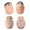 Stresslindrande Pormaskklämleksak med Påfyllning Mänskligt Huvud Akne Klämning Rengöring Fidgetleksak Ansiktssimulator Näs Pormaskborttagning Sensorisk Leksak