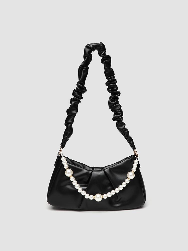 French Niche Cloud Bag Women'S Fashion Pleated Armpit Bag High-End Versatile Shoulder Messenger Bag