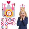 Children DIY Crown Durable Creative Interchangeable Numbers Crown Adjustable Size for Girls Boys Birthday Party Decor