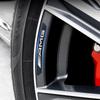 AATT1 4Pcs Car Logo Aluminium Wheel Rim Stickers Emblem Badge Accessories For AMG Mercedes Benz Exclusive C200 C260 C300 W202 W203