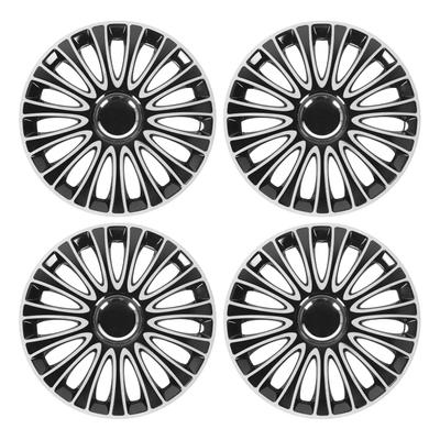 4Pcs 15 Inch Wheel Hub Cap Snap On Universal ABS Hubcap R15 Wheel Rim Cover Set Replacement for