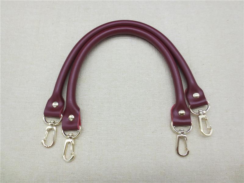 2 Peças Alça de Bolsa de Couro Feminina Cor Sólida Substituição DIY Cinto Portátil Fivela de Metal Acessórios para Bolsa Alças para Bolsa de Mão 40CM