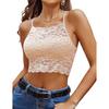 Lace Bralette For Women High Neck Camisoles Racerback Double-