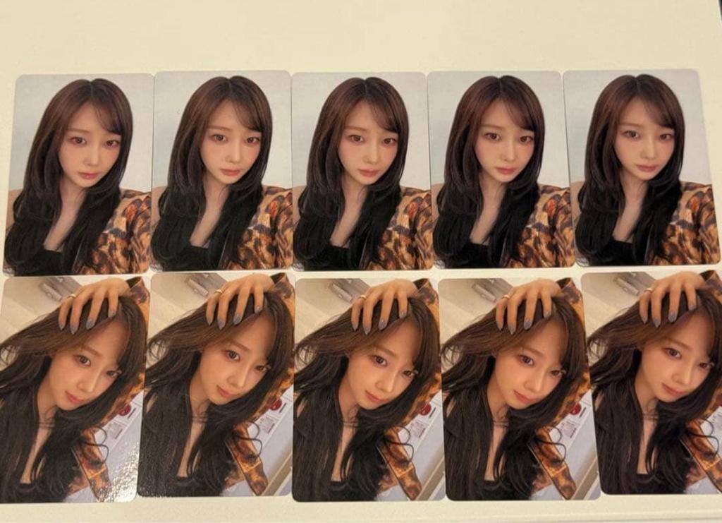 [USED] Aespa 2025 LIVE 6000 Yen Bonus Trading Card Gisele 2 Types X 5