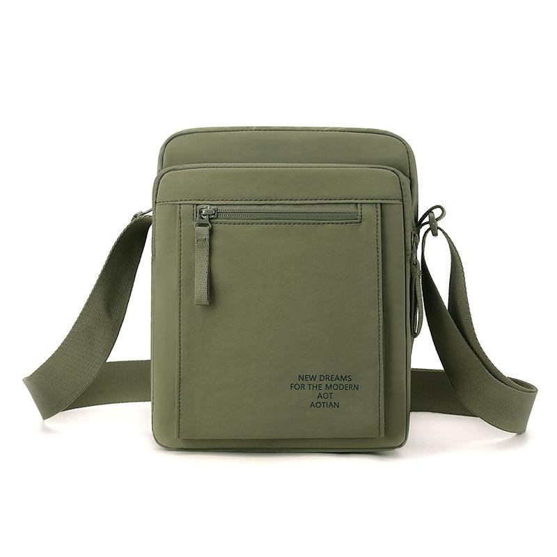 Мужская сумка через плечо, легкая сумка на плечо армия зеленый