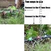 50M~5M Micro Drip Irrigation System 8-Holes Flow Adjustable Watering System Kits Automatic Gardening Irrigation Nozzle Set Tool
