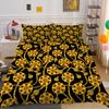 Gold Duvet Cover Gold Pattern 3D Luxury Printed Quilt Cover King Size Bed Suitable for Teens Adults Polyester Bedding Set