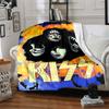 1PC KISS Band Blanket Soft Warm All Season Throw for Sofa, Bed, Car, Office Vibrant Colorful Design, Durable & Cozy Gift